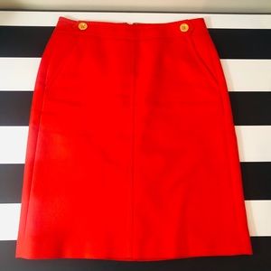 Tangerine orange Talbots skirt